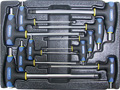 Набор Т-образных шестгранных ключей с пластиковой рукояткой 10пр. в ложементе в Самаре